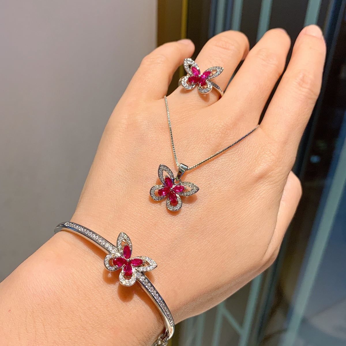 Red Corundum and Zircon Jewelry | Rings, Necklaces, and Bracelets