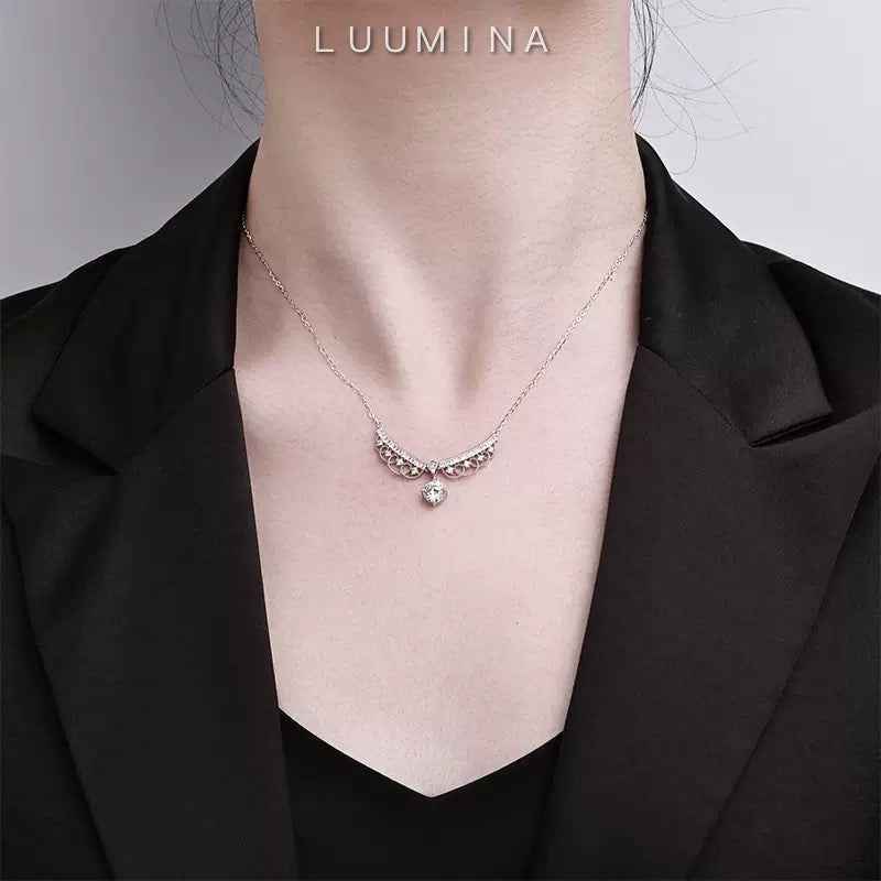 Runaway Princess Moissanite Pendant Necklace | S925 Sterling Silver