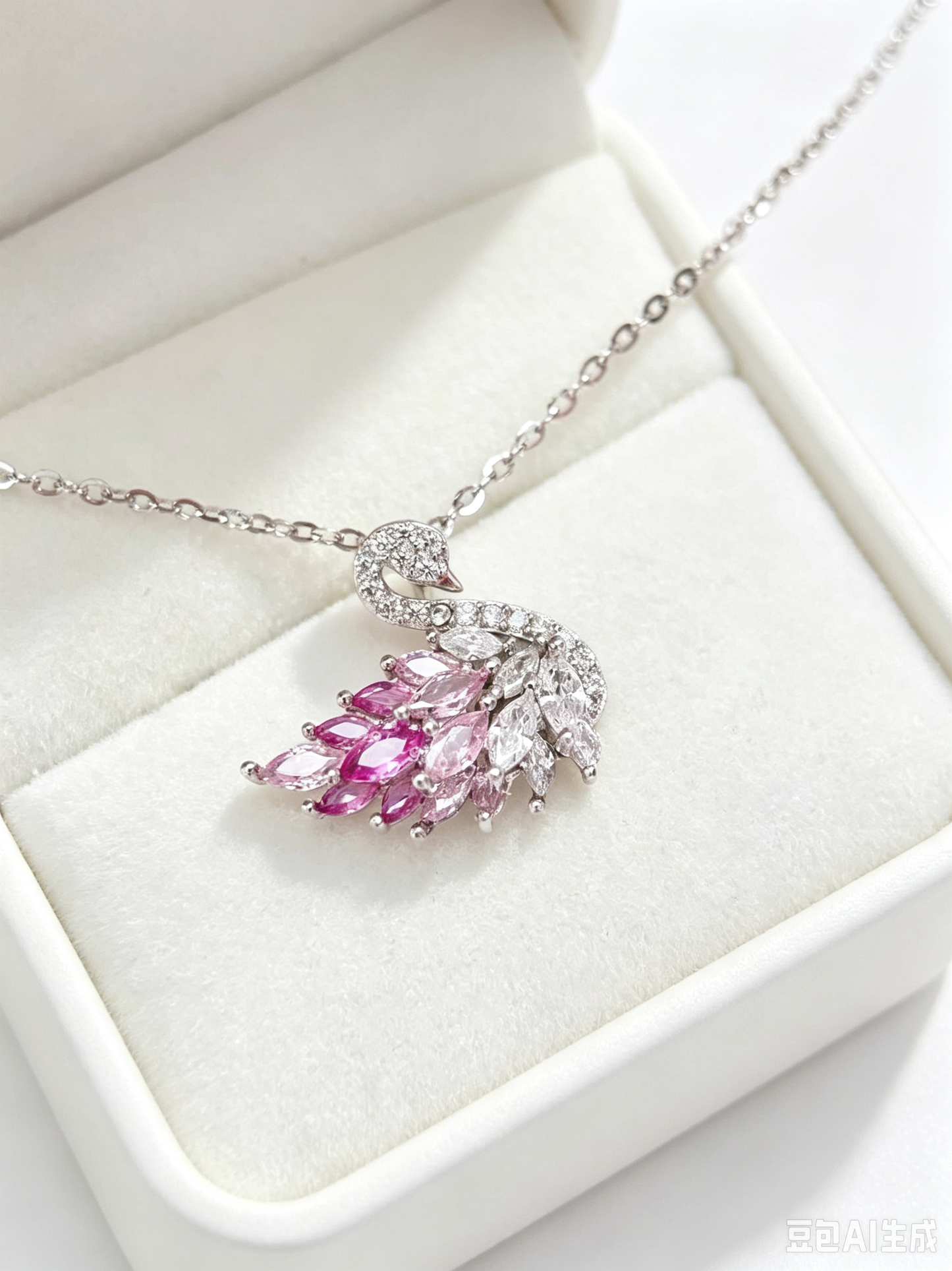 Swan Necklace | S925 Sterling Silver Collarbone Chain with Zircon