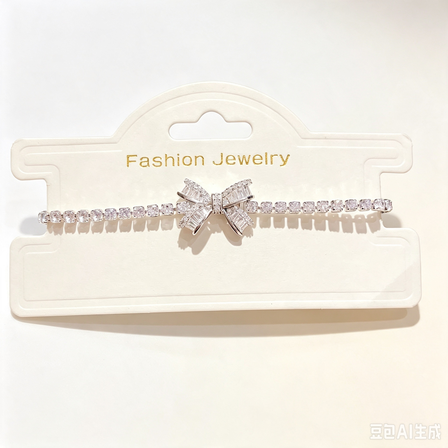 Zirconia Bow Knot Tennis Bracelet | Adjustable – Sparkling & Elegant