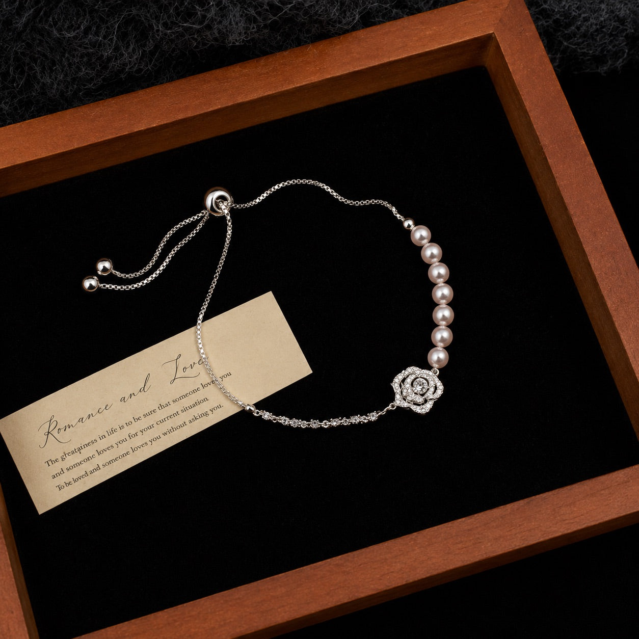 Vintage Pearl & Zircon 18K Gold Plated Luxury Bracelet