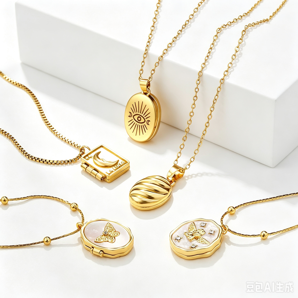 Cherished Memories: 18K Gold Photo Pendant Necklace for Everyday Elegance