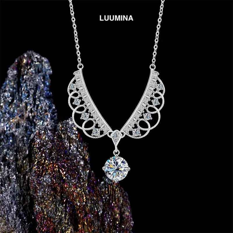 Runaway Princess Moissanite Pendant Necklace | S925 Sterling Silver