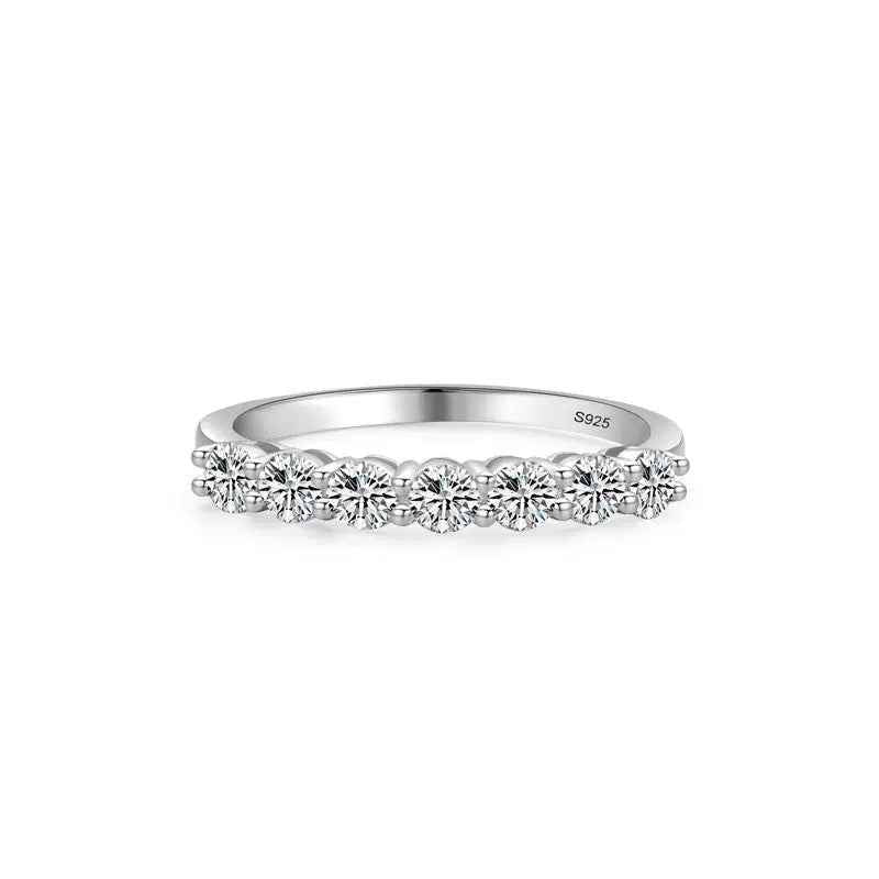 Round Cut Multicolor Zircon Ring | 925 Sterling Silver Band