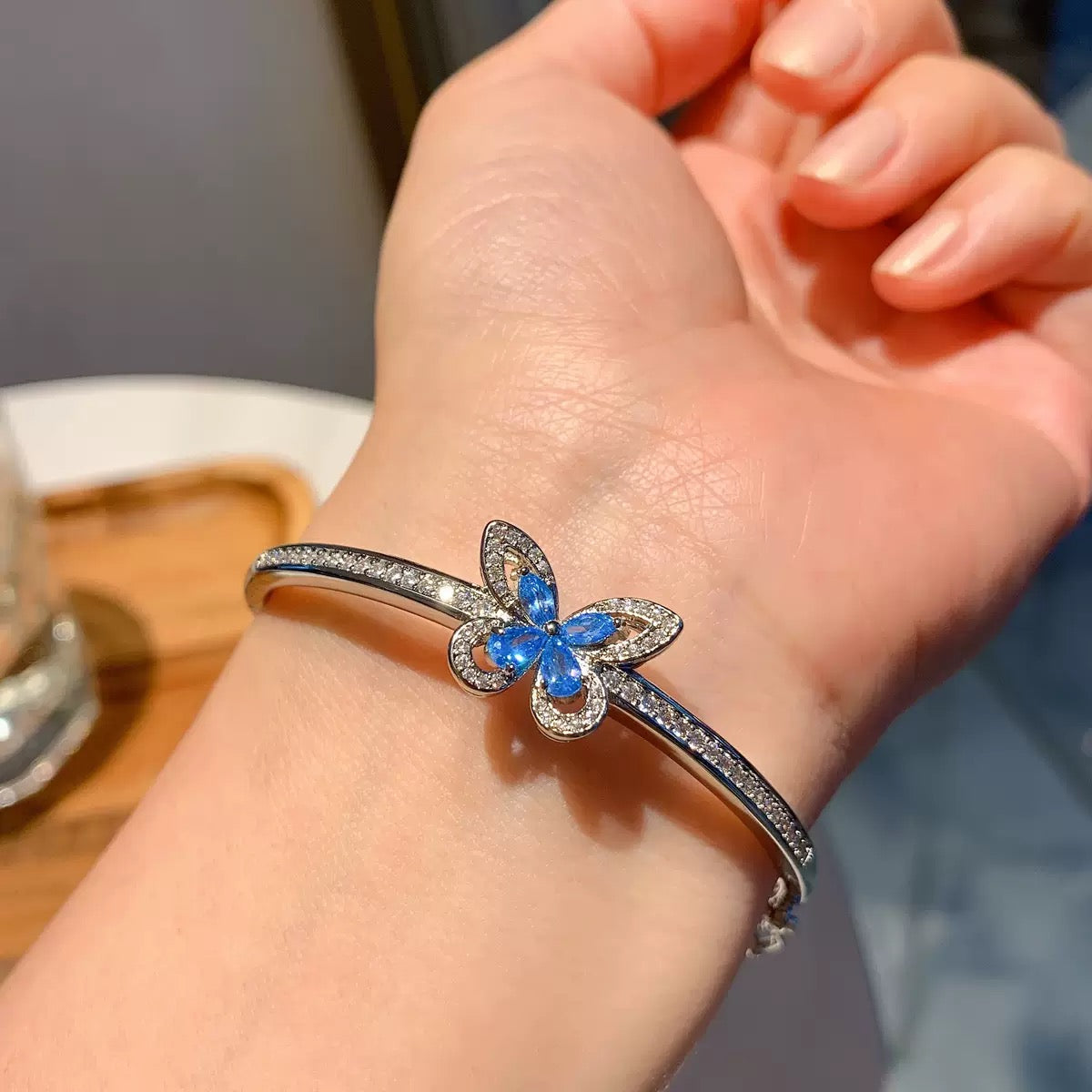 Ocean Blue Butterfly Zircon Jewelry |  Bracelet