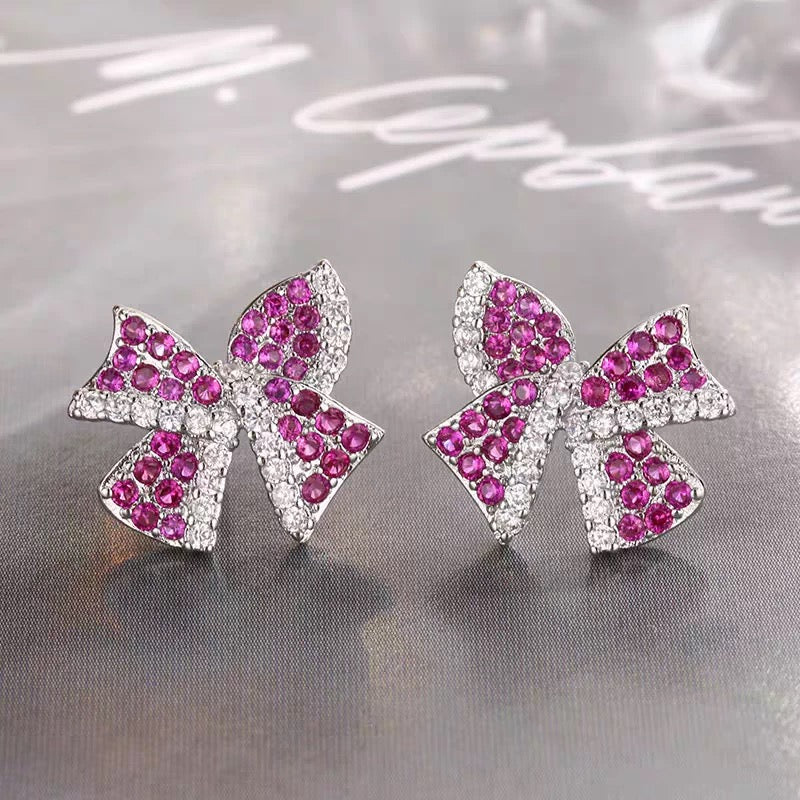 Zircon Flower Jewelry Set | Necklace Bracelet & Earrings