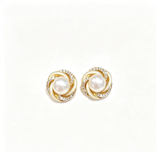 Natural Freshwater Pearl Stud Earrings | S925 Silver – Elegant & Timeless