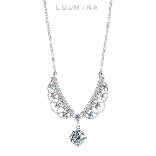 Runaway Princess Moissanite Pendant Necklace | S925 Sterling Silver
