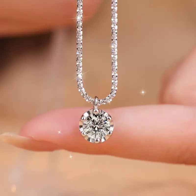 S925 Sterling Silver Moissanite “Starry Sky” Necklace