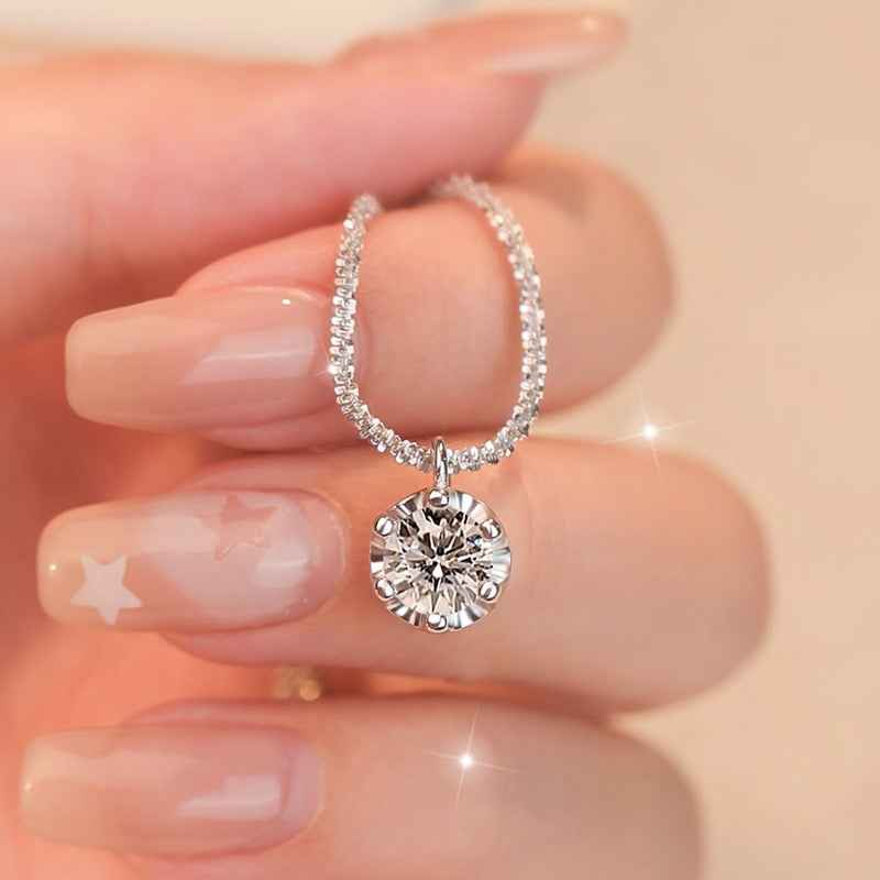 S925 Sterling Silver Moissanite “Starry Sky” Necklace