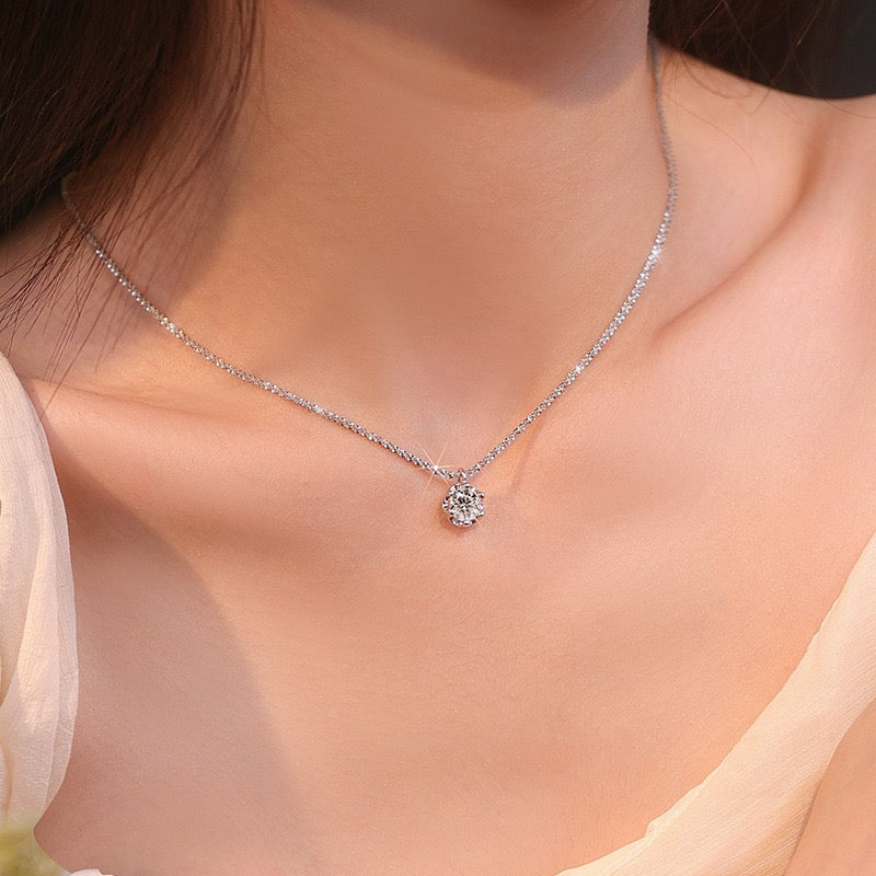 S925 Sterling Silver Moissanite “Starry Sky” Necklace