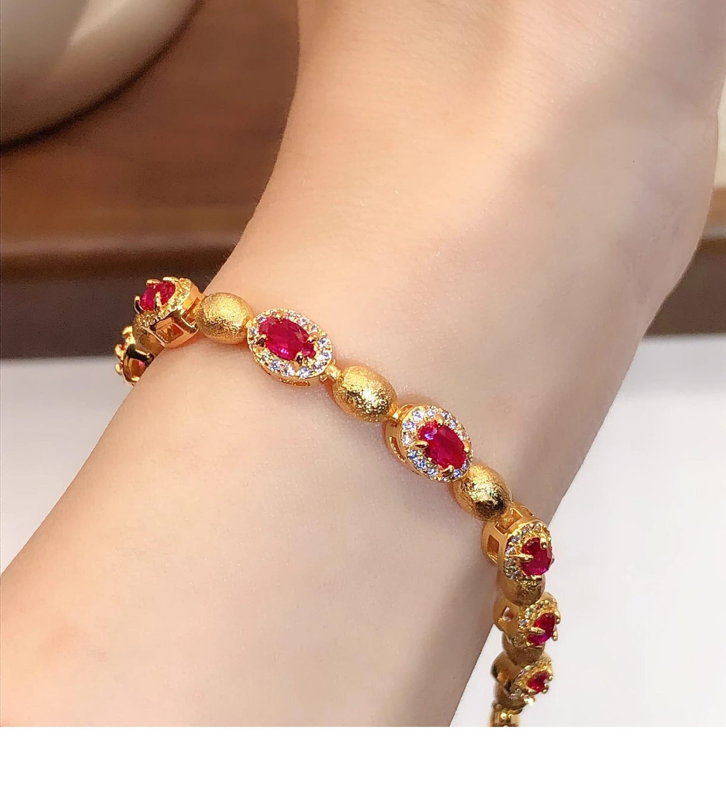 Old Money Geometric CZ Gold Plated Stainless Steel Bangle Bracelet