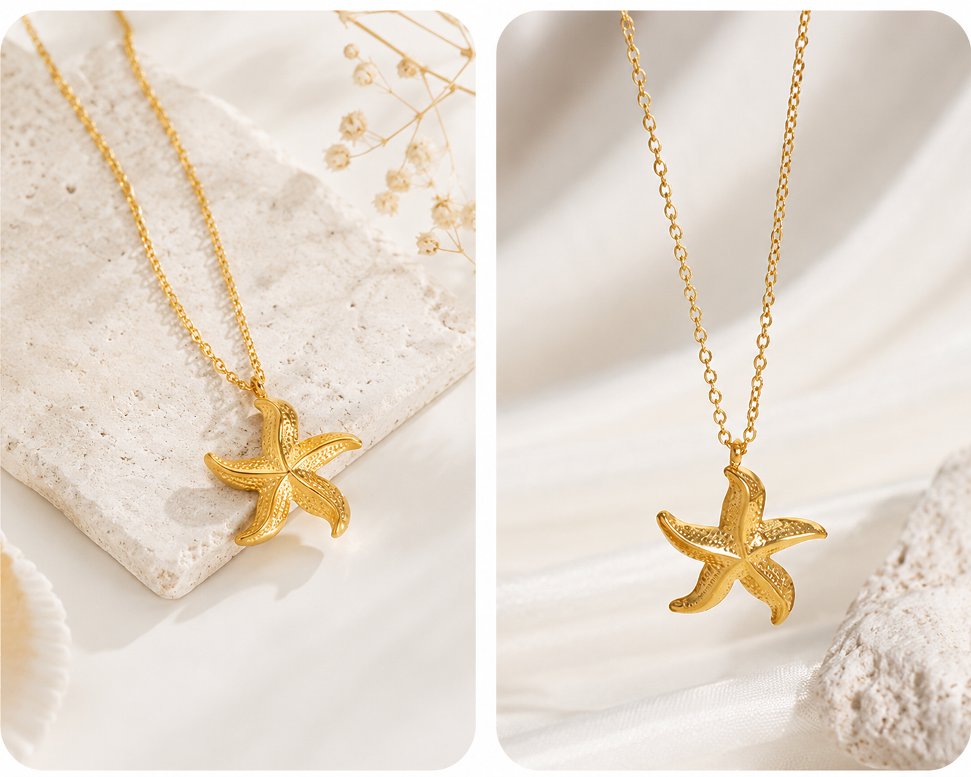 Romantic Sea Princess Pearl Gold Plated Pendant Necklace